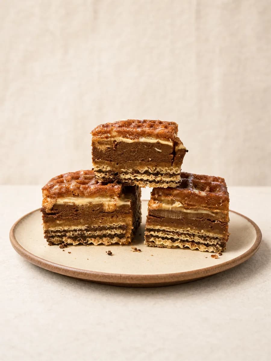 Waffle Wafers — Three Quarter